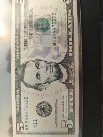2013 SERIES 5 DOLLAR BILL FANCY SERIAL NUMBER TRIP 4S AND A 5 PAIR!!! Mis cut Cover