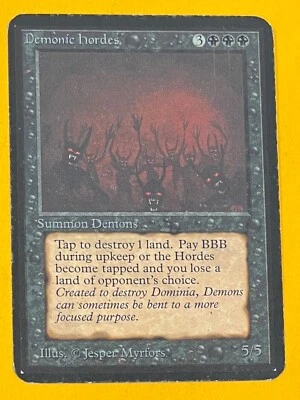 MTG DEMONIC HORDES Alpha (OldManMTG 008-128) - Image 1 of 4
