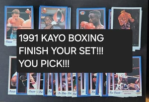 1991 kayo boxing cards Finish Your Set!!! YOU PICK!!! 1-250 - Picture 1 of 1
