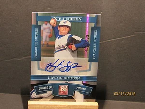 2010 Donruss Elite Extra Edition Franchise Futures Signatures #50 Hayden Simpson - Picture 1 of 1