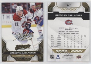 2020-21 Upper Deck MVP Gold Script Brendan Gallagher #147