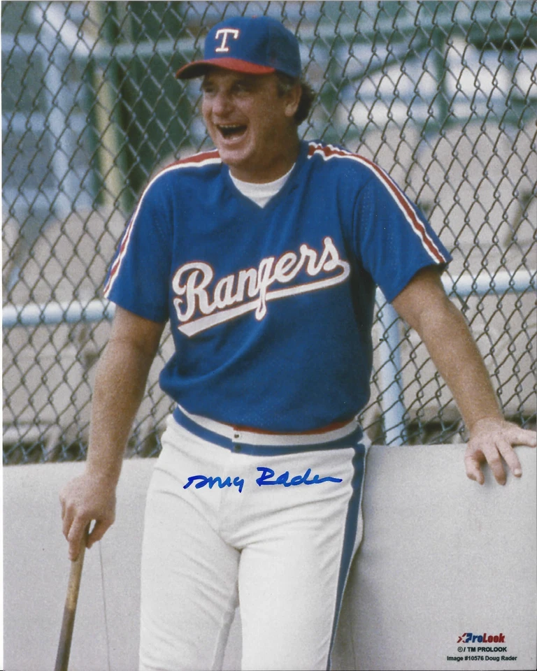 Doug Rader autographed 8x10 Texas Rangers Pro Look #2 - Image 1 of 1