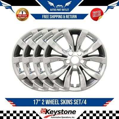 Nuevo juego de 2 cubiertas de rueda de 17"/4 para Chrysler 300 2015/2016-2018 Foto 1 de 2