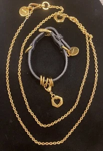 VINTAGE PRADA NECKLACE AND BRACELET SET - Picture 1 of 10