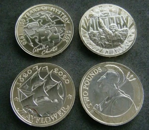 2020 £2 Two Pound BU Coin Christie VE Day MayFlower Britannia - Choose coin  - Picture 1 of 6