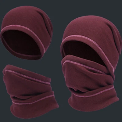 Calentador de invierno calavera gorra polar cálido a prueba de viento gorro sombreros media máscara facial para esquí Foto 1 de 4