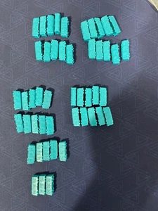 Original Ticket to Ride Board Game Set of 48 Replacement BLUE Trains - Picture 1 of 1