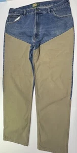 Pantalones de mezclilla Cabelas 42 de cuello largo cuello áspero de caza de doble rodilla para hombre - Imagen 1 de 18