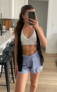 Miley Cyrus Max Azria Button Up Black Top Women’s Size Medium - Picture 1 of 5