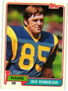 1981 Topps #205 Jack Youngblood - Picture 1 of 2