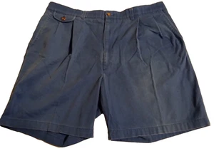 Herren Haggar Casuals Outdoor Shorts Chino 40 W 100% Baumwolle blau verwaschen - Bild 1 von 9