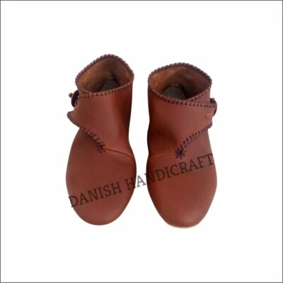 Viking Leather Toggle Boots Norse Style Toggle Boots Scandinavian Leather Boots - Image 1 of 4