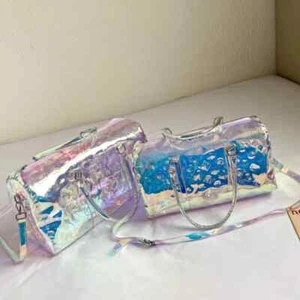 Fashion Colorful Transparent Jelly Bag Laser Shoulder Bag Women Handbag - Picture 1 of 25