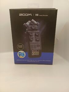 Zoom H6 All Black Six Track Portable Handy Recorder With Mic Capsule. BRAND NEW 
