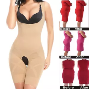 Women Fajas Colombianas Compression Full Body Shaper Slimming Shapewear Bodysuit - Picture 1 of 16