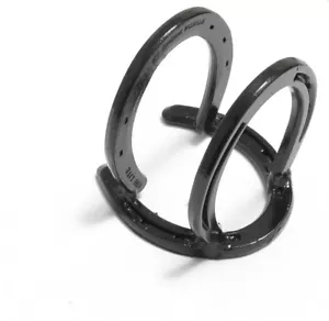 Tabletop Horseshoe Napkin Holder Steel Country Western Horse Shoe Decor - Picture 1 of 3