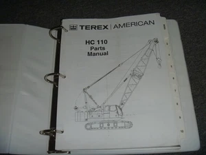 Catalogo ricambi gru cingolata Terex American Model HC110 manuale libro elenco xo - Foto 1 di 8
