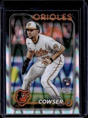 2024 Topps Chrome Colton Cowser RC Raywave Refractor Rookie #278 Orioles - Image 1 of 2