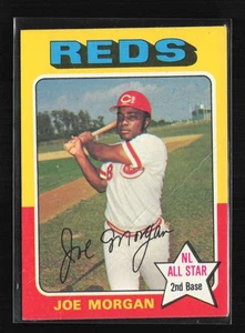 Joe Morgan Cincinnati Reds 1975 Topps #180 en muy buen estado ** pliegue ** - Imagen 1 de 2