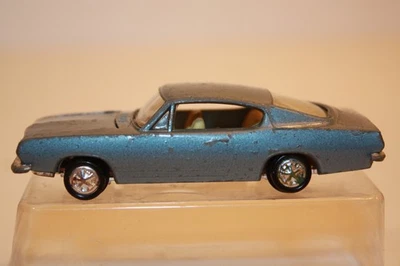 Vintage 1972 Playart '67 Plymouth Barracuda Formula S 1:64 Diecast Car GRAY - Image 1 of 4