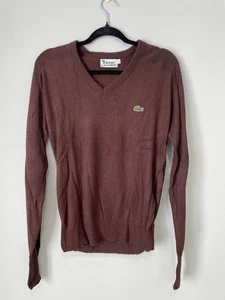Vintage Lacoste IZOD Brown Large Men’s Sweater NEW Orlon Acrylic - Picture 1 of 8
