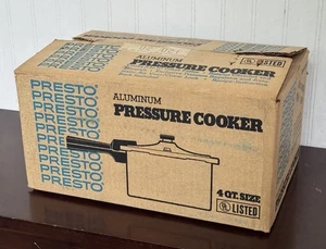 Vintage Presto 4 Quart Pressure Cooker and Canner Model 01210 4qt 3.8L NEW!!! - Picture 1 of 20