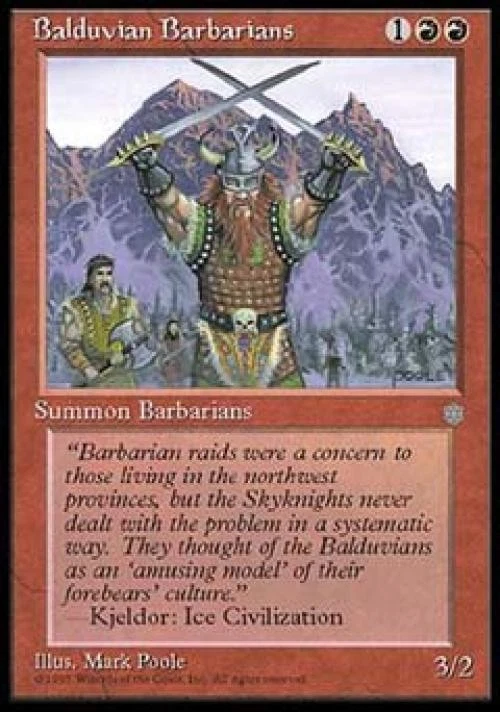Balduvian Barbarians - Light Play MTG Ice Age - Image 1 of 1