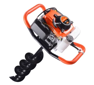 High-Power Gasoline-Powered Post Hole Digger with Cart for Orchard Fertilization - Picture 1 of 38