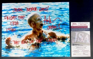 Ari Lehman Signed 8x10 JSA Friday The 13Th 1980 Jason Voorhees RARE INSCRIPTIONS - Picture 1 of 2