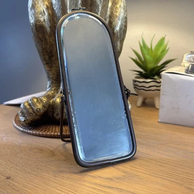 Espejo independiente con bisel antiguo en forma de arco - 220 mm x 85 mm Foto 1 de 4