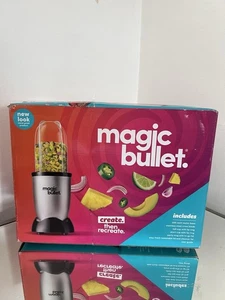 NutriBullet 0.6L Magic Bullet Blender 11 Piece Set - Silver - Picture 1 of 2