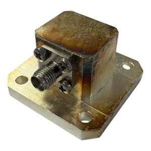 9062 Waveguide to Coaxial Adaptor WR75 WR-75 to SMA Female - Picture 1 of 3