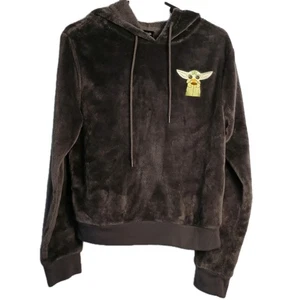 Cold Crush Baby Yoda Embroidered Fleece Hoodie Unisex Children's Size M Gray - Picture 1 of 4