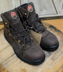 Red Wings Work Boots Irish Setter Mens U.S. Sz 14 Brown Steel Toe ASTMF2413-11 - Picture 1 of 9