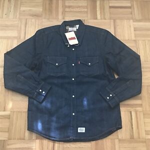 Supreme x Levis tarnfarben gestepptes Shirt 