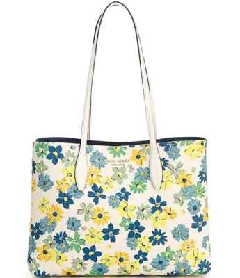NWT $248 kate spade Spencer Floral Medley Large Tote Pouch Parchment - Image 1 of 4