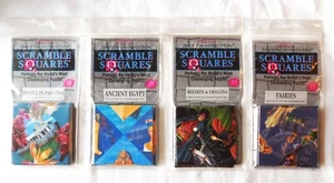 4 Scramble Squares B Dazzle PUZZLES Egypt Mummies Wizards Fairies Hindu Temple - Picture 1 of 10