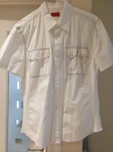 Mens Vintage Pringle Of Scotland Shirt Size 151/2 Neck colour off white - Picture 1 of 9