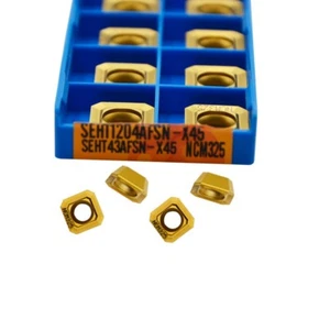 10pcs SEHT1204AFSN-X45 NCM325 Indexable CNC Carbide Milling Inserts lathe tools - Picture 1 of 6