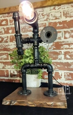 Sword and Shield Industrial Pipe Lamp - Image 1 of 4