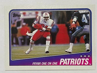 1988 Topps #175 Irving Fryar New England Patriots - Image 1 of 2