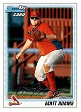 2010 Bowman #BP14 Matt Adams Prospects Great!