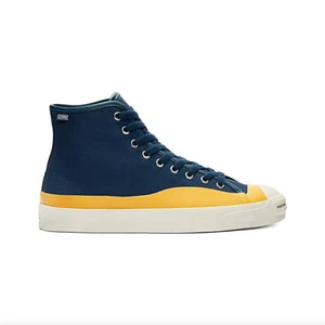 NEW Converse Pop Trading Company x Jack Purcell Pro Navy Yellow 169006C SZ 10 - Picture 1 of 6