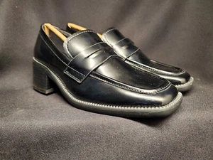 JustFab Hollis Slip On Black Loafer Pump New In Box Women Size 6 - Picture 1 of 15