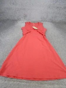Prana Sheath Dress Womens Twist Sleeveless Dress Coral Pink NEW - Picture 1 of 9