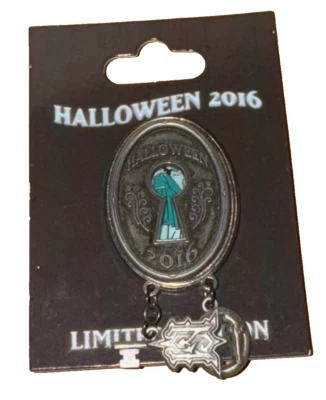 Disney Park Haunted Mansion Dueling Ghosts Halloween 2016 con llave en tarjeta LE PIN Foto 1 de 2