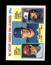 1984 Topps SET BREAK  #708 NL Active Career ERA Leaders Tom Seaver Steve Carlton