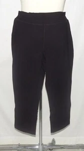 Talbots Woman Legging Capri Black Tulip Hem Pull-On Yoga Pants 1X NWT - Picture 1 of 5