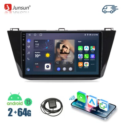 Für VW Tiguan 2016-2020 64G Android 13 Autoradio CarPlay DAB+ GPS Navi 4G  DE - Bild 1 von 4