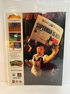 Superman Video Game - Magazine Ad - N64 - Nintendo Gameboy - Playstation - DC - Picture 1 of 1